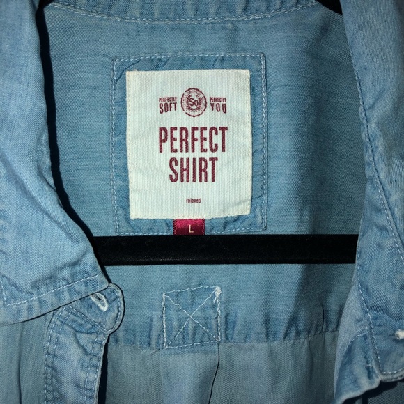 Denim Button Up - Picture 2 of 2